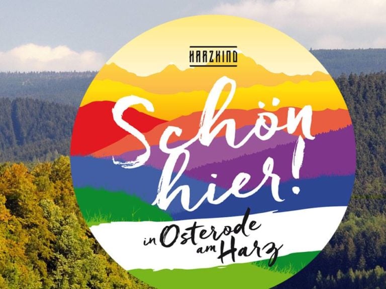 Harzkind Aufkleber "Schön hier"